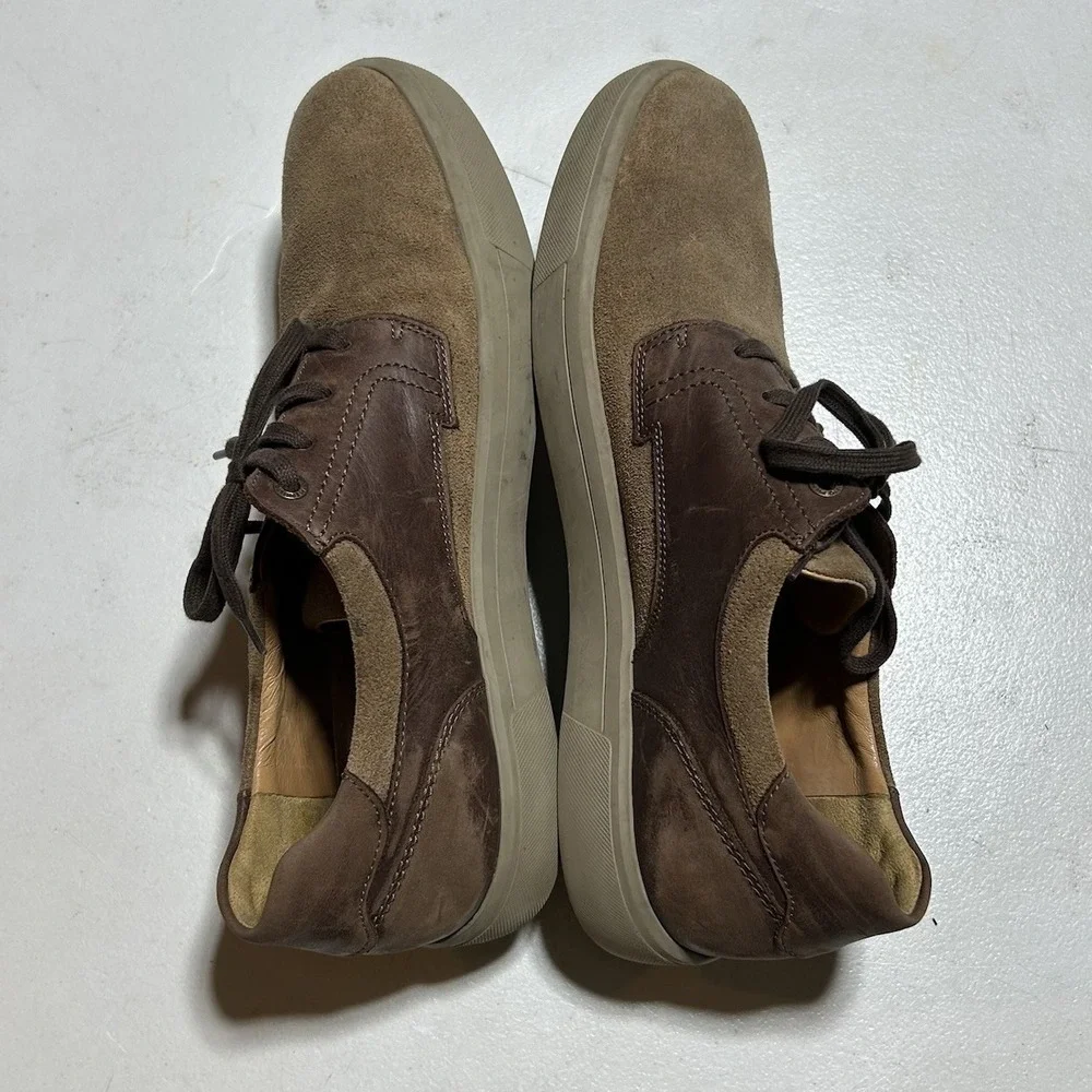 Mephisto Mens Callisto Leather Suede Brown Casual Lace Up Sneaker Shoe Size 10‎
